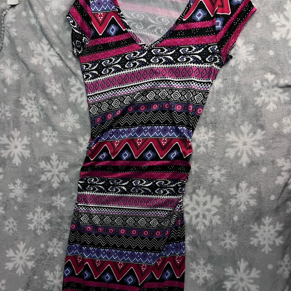 Long patterned dress